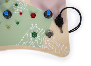 Motorická doska s LED svetlami a vypínačmi small foot