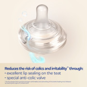 Cumlík na fľašu Natural Shape 6 m+ 2 ks Canpol babies