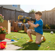 Guľomet Drum-Fed s penovými nábojmi