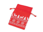 Vianočné darčekové vrecúško 10x15 cm
