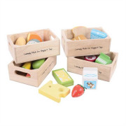 Set zdravých potravín v štyroch krabičkách 2 Bigjigs Toys