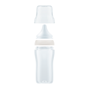 Perfect Match fľaša sklo s kontrolou teploty 230 ml Nuk