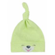 Bavlnená dojčenská čiapočka Bobas Fashion Lucky zelená