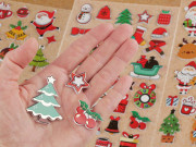 Vianočné samolepky 3D