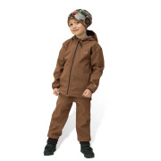 Detská softshellová bunda duo Brown - hnedá Esito