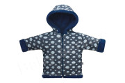 Kabátik s kapucňou dvojvrstvový na zips Bubliny Baby Service