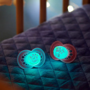 Cumlík Ortodonický Original Night 6 m+Mam Šedá+Zelená