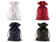 Vianočné darčekové vrecúško hviezdy 20x30 cm