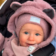 Rastúca zimná kombinéza Teddy fleece double Cyclamen pink Esito