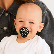 Anatomický cumlík z prírodného kaučuku Colour Polka 2 ks 6 - 18 mesiacov Bibs