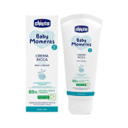 Krém vyživujúci Baby Moments 85% prírodných zložiek 100 ml, 0m+ Chicco