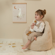 Kreslo detské plyšové Soft Beige Little Dutch