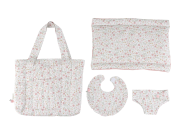 Prebaľovacia taška pre bábiky Soft Flowers Little Dutch