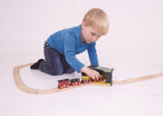 Tunel s výhybkou jaskyne lebka Bigjigs Rail