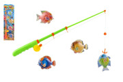 Hra ryby/rybár magnetické 4ks+prút