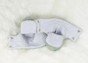 Capačky Teddy fleece double Olive olivová Esito