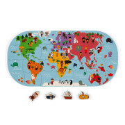 Hračka do vody puzzle Mapa sveta Janod