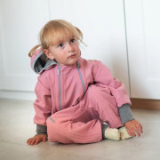 Rastúca softshellová kombinéza s fleecom Shell pink Esito