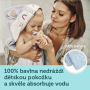 Mäkká osuška s kapucňou 100 x 100 cm Canpol babies