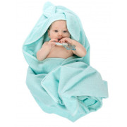 Mäkká osuška s kapucňou a ušami 100x100 cm Canpol babies