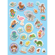 Veselé vyfarbovanie so super samolepkami Zvieratká