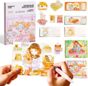 Kreatívna kniha Maľovanie vodovými farbami Dessert Princess Jarmelo