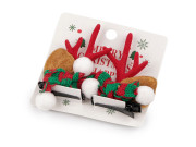Párty sponky do vlasov vianočné parôžky