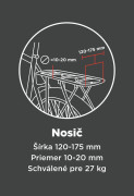 Cyklosedačka Zenith - adaptér na nosič batožiny Hamax