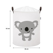 Kôš na hračky bavlnený uzatvárateľný 43 l Sipo