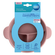 Silikónová delená miska s prísavkou DOTS 360 ml Canpol babies