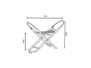 Stojan na Mojžišov košík pre bábätko Smart Transparent bezfarebný lak Ahojbaby