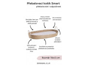 Prebaľovací košík pre bábätko Smart Basket natural + podložka Ahojbaby
