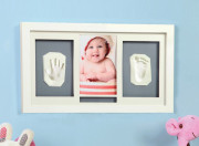 Súprava pre odtlačok - nástenný trojrámik - biely Adora