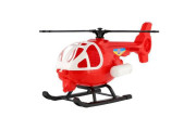 Vrtuľník/helikoptéra plast červený