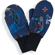 Palcové rukavice softshell Play and go modrá Esito