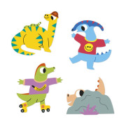 Samolepky Dinosaury 100 ks Janod