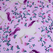 Obliečky Jednorožec / Unicorn "Flowers" 140 x 200, 70 x 90 cm Jerry Fabrics