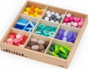 Drevené prírodné bloky 141 kusov