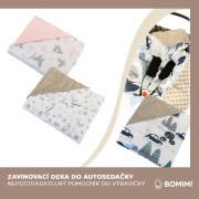 Zavinovacia deka do autosedačky minky Bomimi