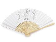 Detský vejár na domaľovanie