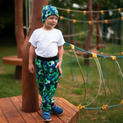 Rastúce tepláky EasyFit Futbal - modrá Esito