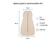 Celoročný spací vak a zavinovačka 2v1 Sleepee