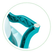 Detská skladacia cestovná vanička s odtokom modrá