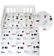 3-dielna sada Mantinel s obliečkami Srnčeky biela 120x90 cm Baby Nellys