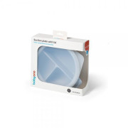 Silikónový tanierik s prísavkou a viečkom BabyOno