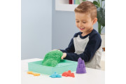 Škatuľa tekutého piesku s podložkou zelená Kinetic Sand
