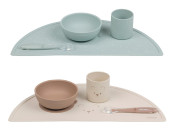 Set jedálenský silikónový 4 ks Nattou