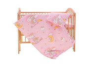 Detské obliečky 2dielne Mráčik 120 x 90 cm ružový