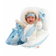 Realistická bábika bábätko so zvukmi a mäkkým látkovým telom Llorens
