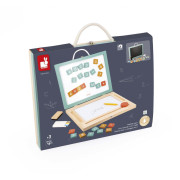 Drevený kufrík 4v1 s magnetickou tabuľou Janod